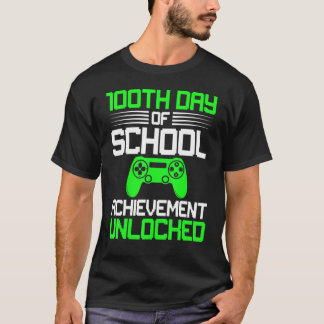 100th Day Of School Video Gamer Kids 100 Days T-Shirt