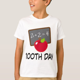 100th Day School Apple Slate Teaching Gift T-Shirt