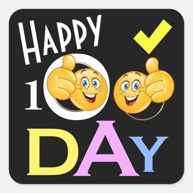 100th Day School Sticker (Front)