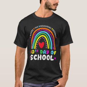 100Th Day School Teacher 100 Days Smarter Rainbow T-Shirt