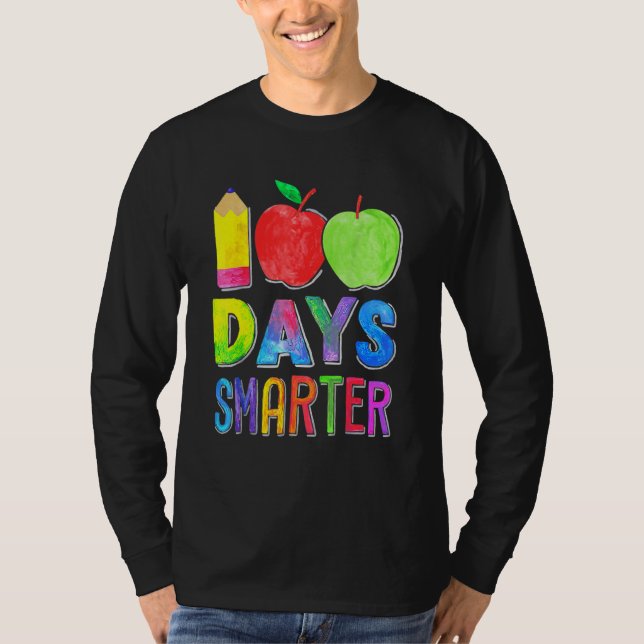 100th Day Student Cute Boys Girls 100 Days Of Scho T-Shirt (Front)