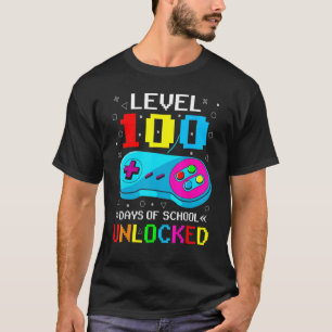100th Day Video Gamer Level 100 Days Of School Unl T-Shirt