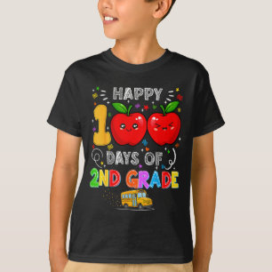 100th Days Of 2nd Grade 100 Days Toddler Girl T-Shirt