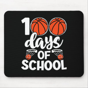 100th Days Of School Bysketbyll Kids Boys Novelty  Mouse Pad