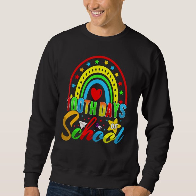 100th Days of School Teacher Kids - 100 Days Smart Sweatshirt (Front)