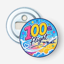 100th flight colourful aeroplane travel souvenir