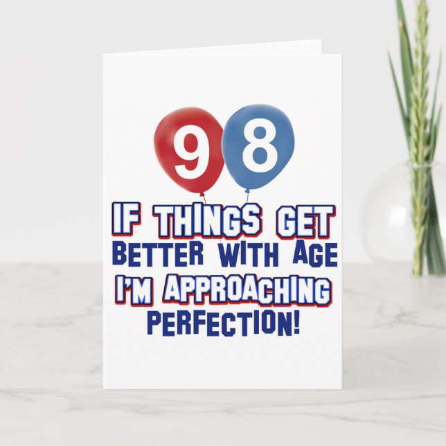 100th year old birthday design card (Front)