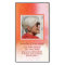 100x Arty Peach Orange PHOTO Prayer Memorial Card