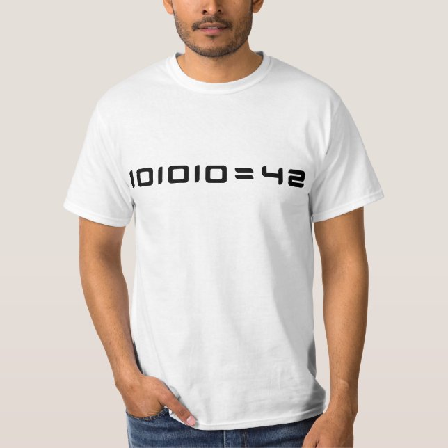 101010 = 42 T-Shirt (Front)