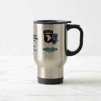 101-506, currahee seal2, cib, A Co., 1/506 Infa... Travel Mug