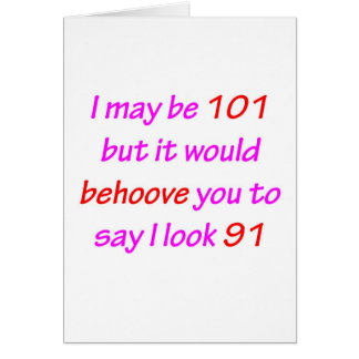 101 Behove You