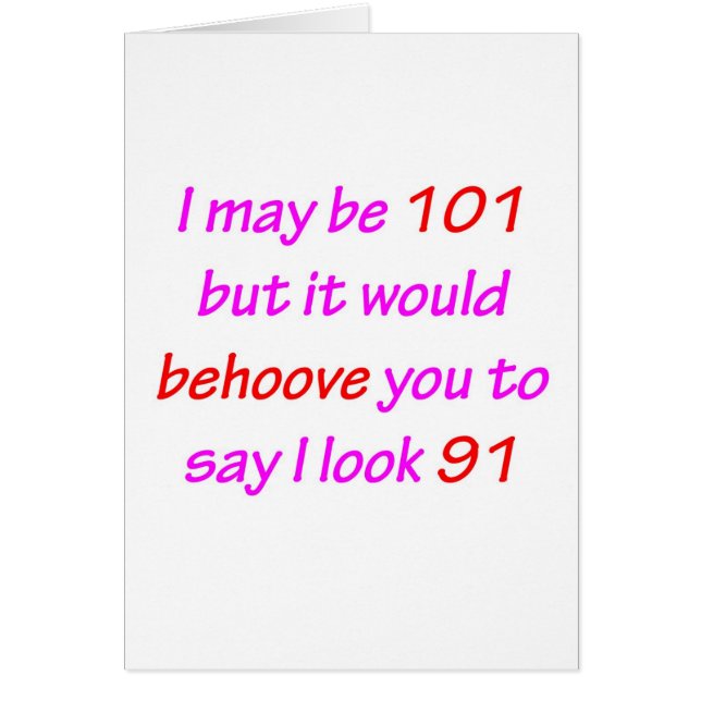 101 Behove You (Front)