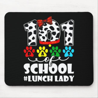 101 Days Lunch Lady Cute Dog Lover Student Or Teac Mouse Pad