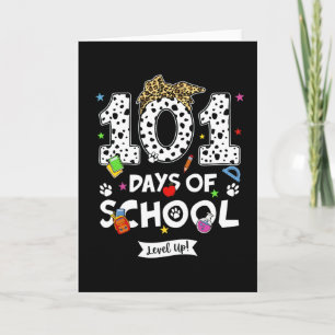 101 Days of School Cute Cow Classroom Celebration  Card