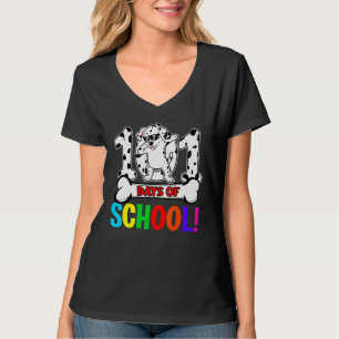 101 Days Of School Dabbing Dalmation Teachers Kids T-Shirt