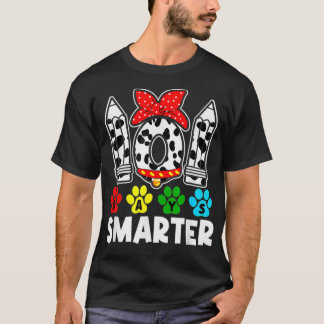 101 Days Of School Dalmatian Dog 100 Days Smarter2 T-Shirt