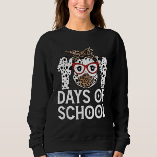 101 Days Of School Dalmatian Dog 100 Days Smarter  Sweatshirt