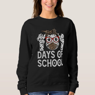 101 Days Of School Dalmatian Dog 100 Days Smarter  Sweatshirt