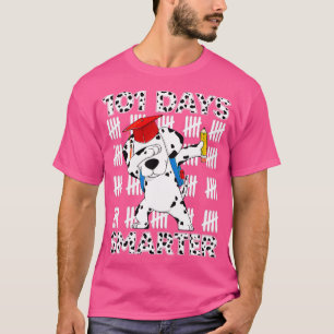 101 Days Of School Dalmatian Dog 100 Days Smarter T-Shirt