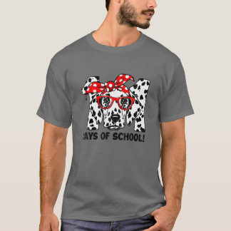 101 Days Of School Dalmatian Dog Teacher 100Th Day T-Shirt