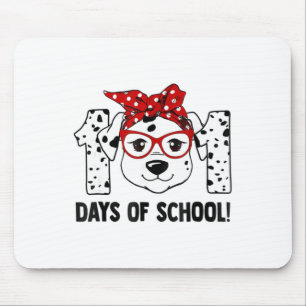 101 Days Of School Dalmatian Dog Teachers Kids Gif Mouse Pad