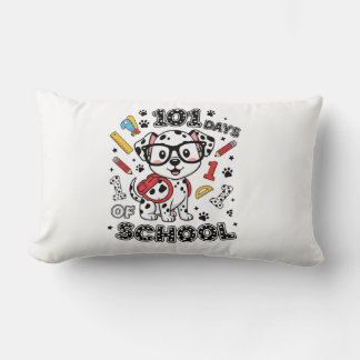 101 Days of School Dalmatian Lumbar Cushion