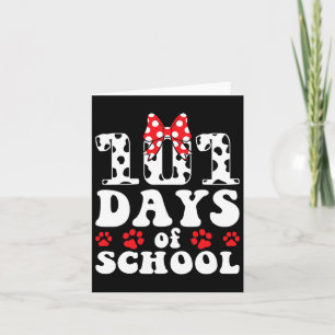 101 Days Of School Dog Lover 100 Days Smarter Boys Card