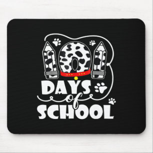 101 Days School Cute Dog 100 Days Smarter Student Mouse Pad