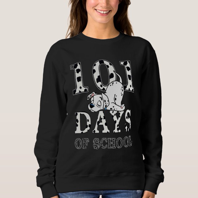 101 Days School Dog Boys Girls 100 Days Smarter Sweatshirt (Front)