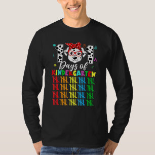 101 Days School Kindergarten Funny Dog 100 Days Of T-Shirt