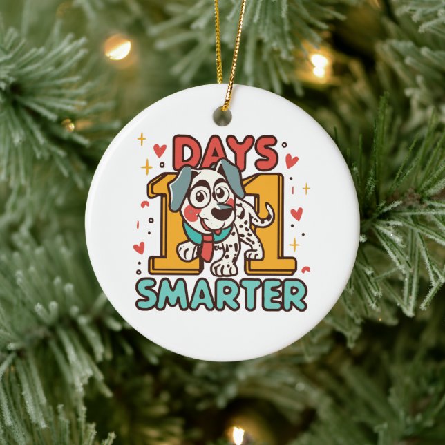 101 Days Smarter Dalmatian Dog Ceramic Tree Decoration (Tree)