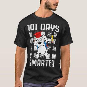 101 Days Smarter Dalmation Dog Teachers Kids T-Shirt