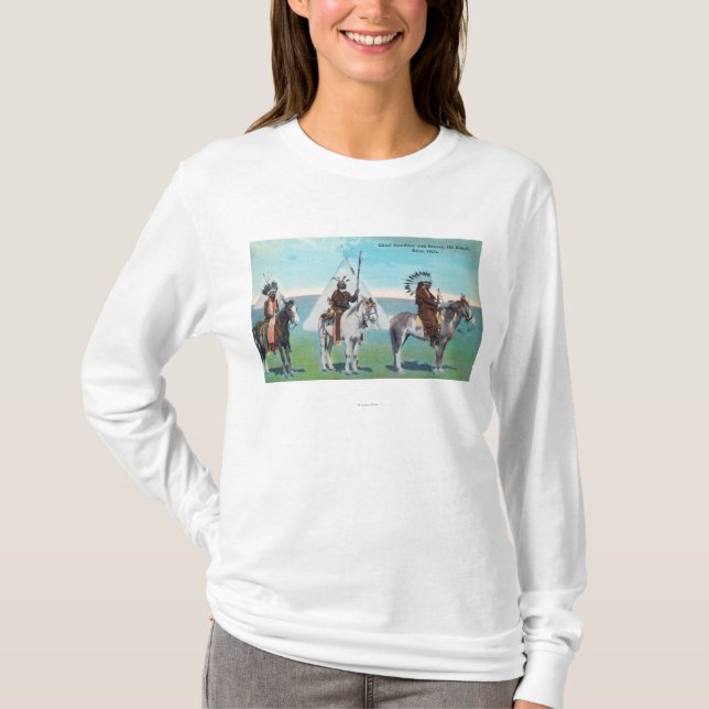 101 Ranch View of Chief Goodboy and Braves T-Shirt (Front)