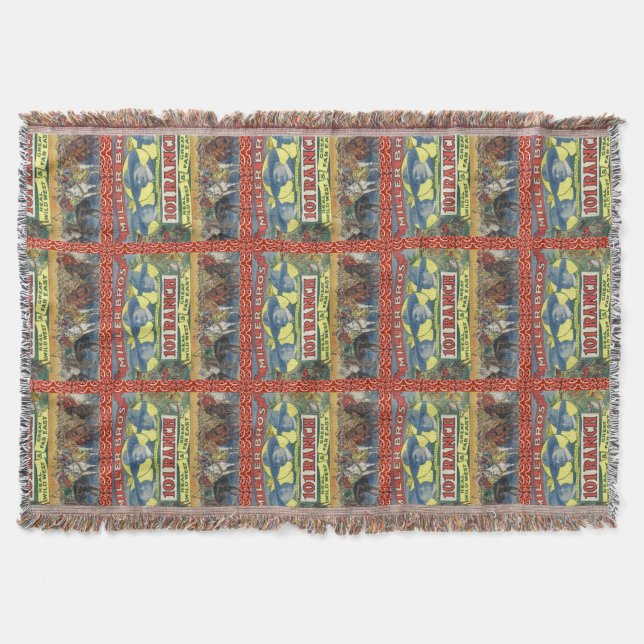 101 Ranch Western Throw Blanket (Front)