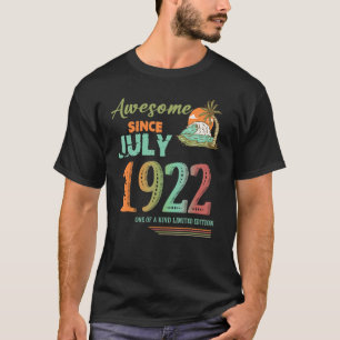101 Year Old  Awesome Since June 1922 101st Birthd T-Shirt