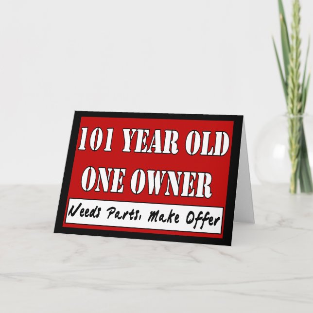 101 Year Old One Owner - Needs Parts, Make Offer Card (Front)