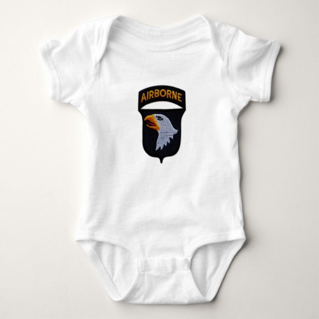 101st ABN Airborne Division Screaming Eagles Baby Bodysuit (Front)