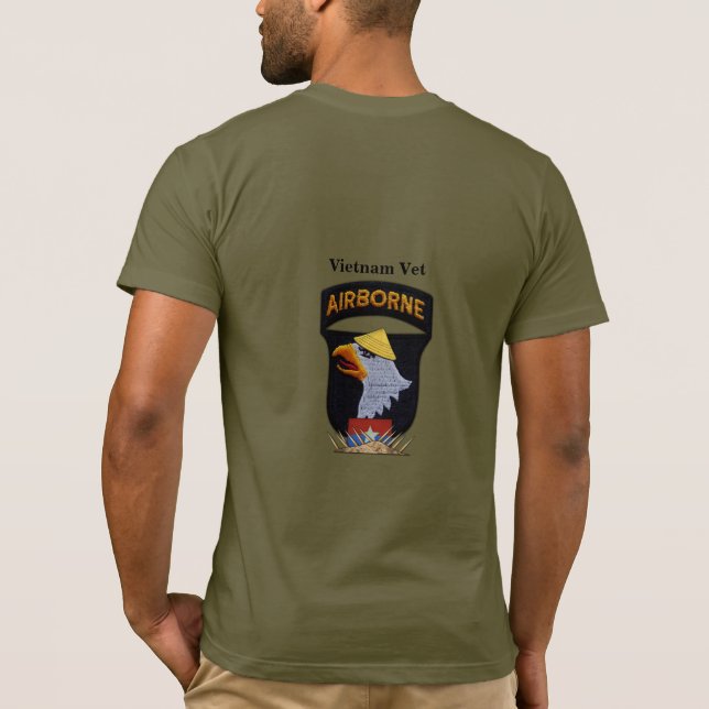 101st ABN Airborne Screaming Eagles Vietnam war T-Shirt (Back)