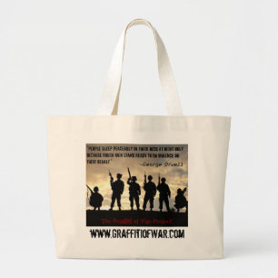 101st Airborne 320th F/A_BatteryB Large Tote Bag