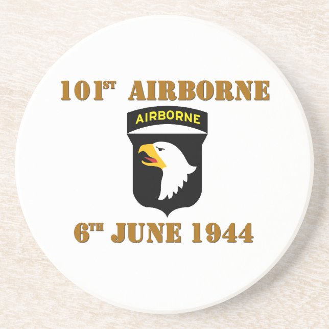 101st Airborne D-Day Normandy Coaster (Front)