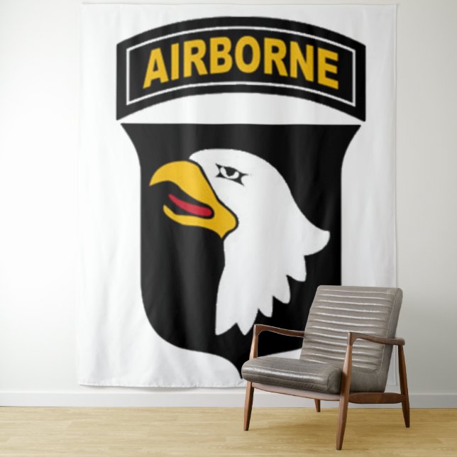 101st AIRBORNE DIV. PHOTO BACKGROUND Tapestry (In Situ)