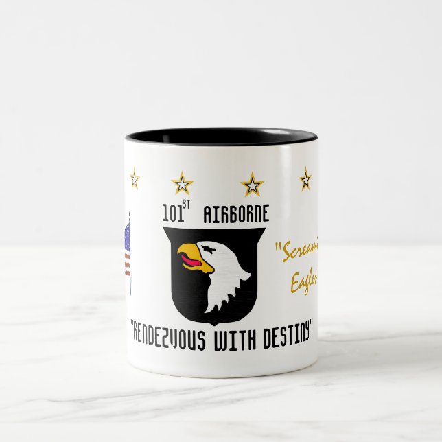 101st Airborne Div. Two-Tone Coffee Mug (Center)