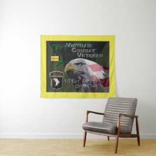 101st Airborne Div Vietnam Combat Veteran Tapestry