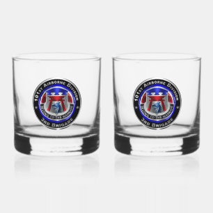 101st Airborne Division 3rd Brigade Whiskey Glass
