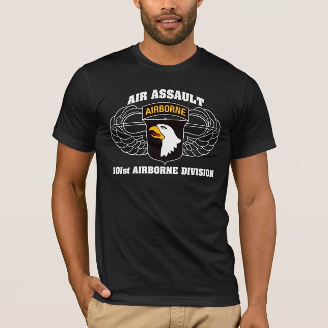 101st Airborne Division (Air Assault) dark t-shirt (Front)