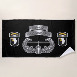 101st Airborne Division “Air Assault Ranger" Beach Towel