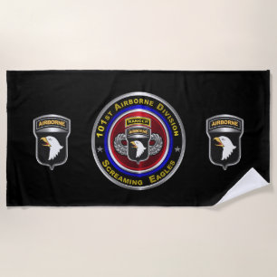 101st Airborne Division “Air Assault Ranger" Beach Towel