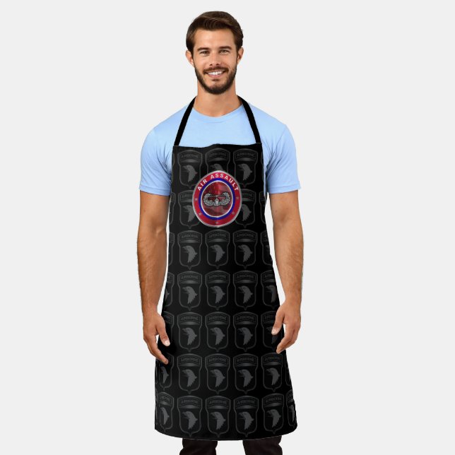 101st Airborne Division “Air Assault” Red Design Apron (Worn)