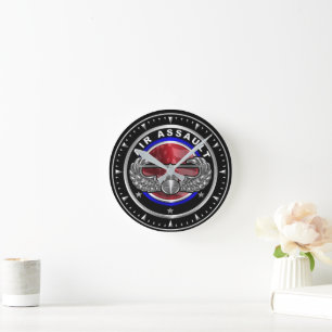 101st Airborne Division Air Assault Round Clock