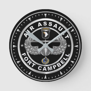 101st Airborne Division Air Assault Round Clock